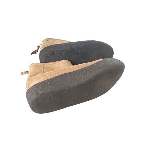 Ellos Women’s Booties Suede Curling Boots Brown Size 7 Wool Insole - Picture 7 of 13